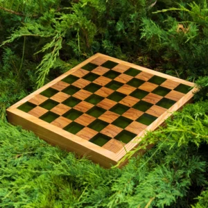 Szachy z żywicy epoksydowej (Deep Green)